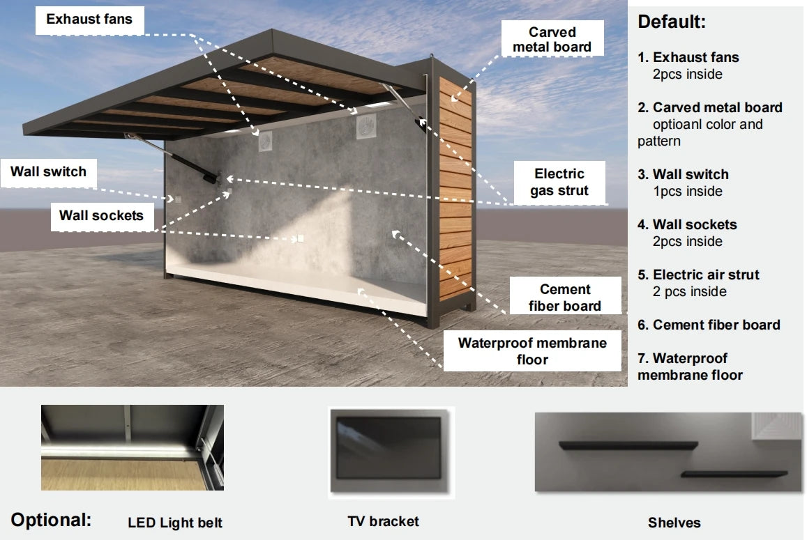Outdoor Bbq Kitchen With Sink and Fridge With Kitchen And Shed All In One Design For Ultimate Outdoor Living